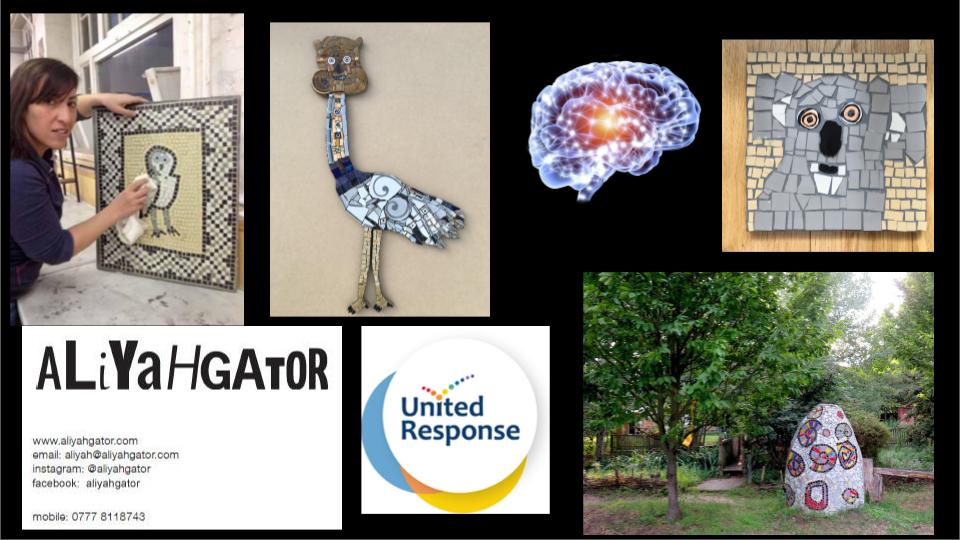 presentation of work by Aliyahgator in the inclusive arts