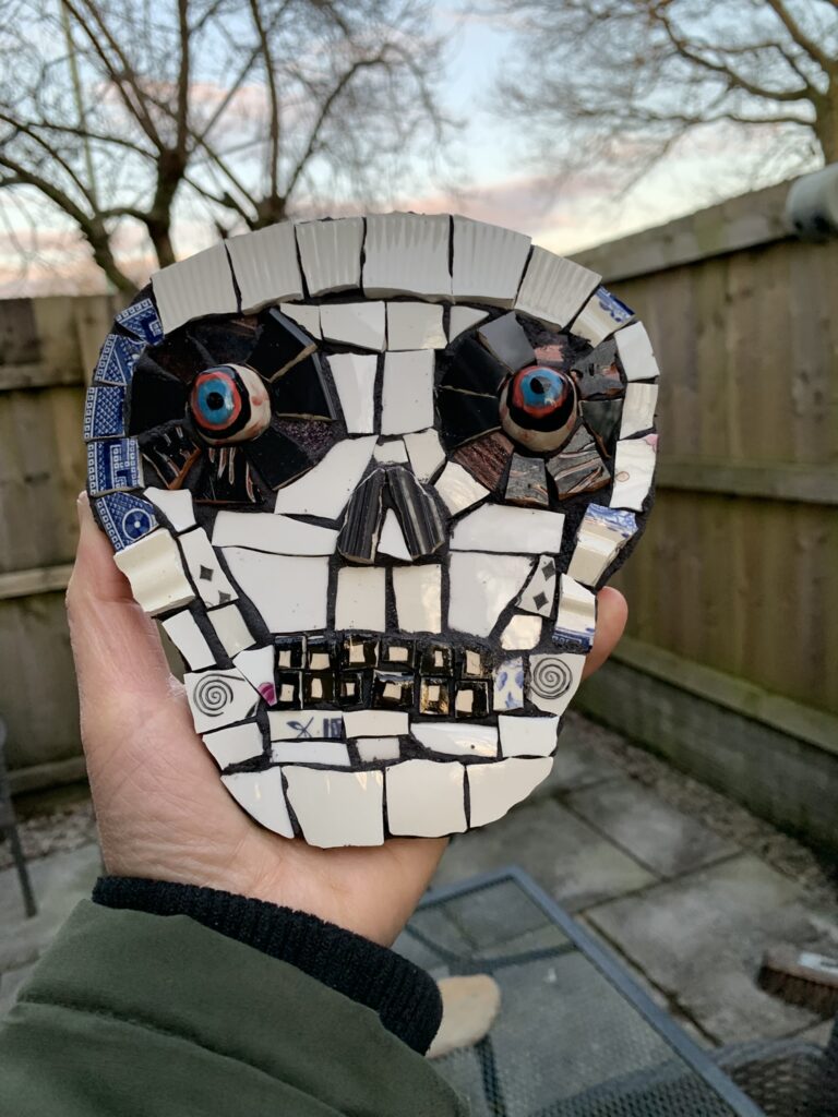 Mosaic skull