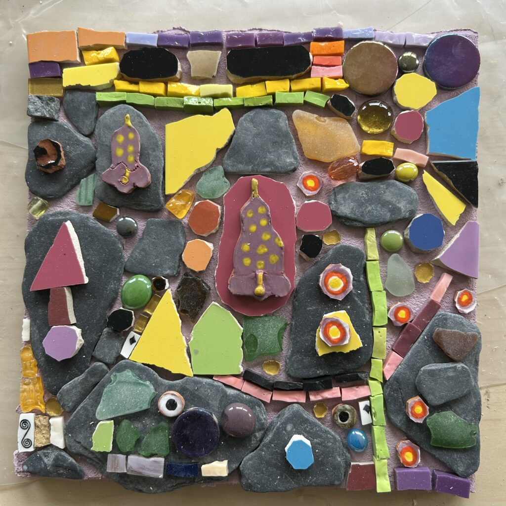 abstract mosaic piece