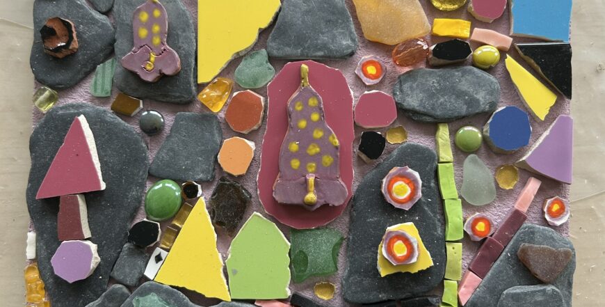 abstract mosaic piece